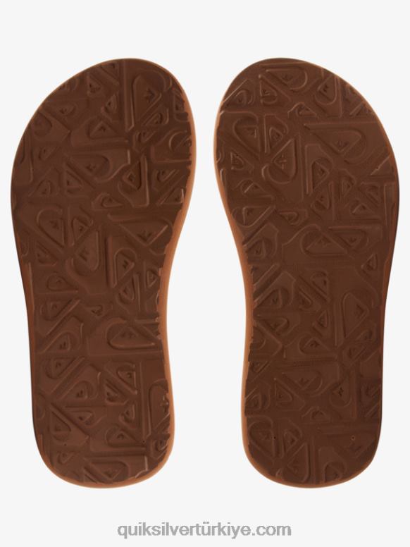 Quiksilver erkek çocuklar 8-16 carver switch sandalet 226FP2210 siyah kahverengi