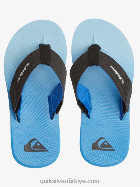 Quiksilver erkek çocuklar 8-16 carver switch sandalet 226FP2211 mavi 5