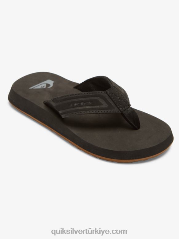 Quiksilver erkek çocuklar 8-16 maymun anahtarı çekirdek sandalet 226FP2181 siyah