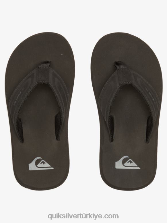 Quiksilver erkek çocuklar 8-16 maymun anahtarı çekirdek sandalet 226FP2181 siyah