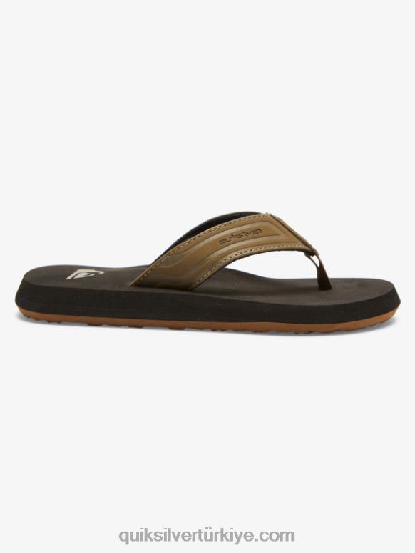Quiksilver erkek çocuklar 8-16 maymun anahtarı çekirdek sandalet 226FP2182 bronzlaşmak 1