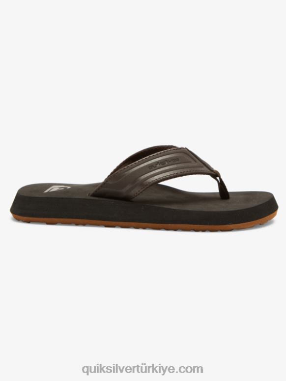 Quiksilver erkek çocuklar 8-16 maymun anahtarı çekirdek sandalet 226FP2183 kahverengi 1