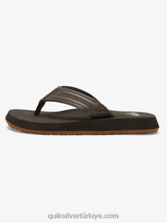 Quiksilver erkek çocuklar 8-16 maymun anahtarı çekirdek sandalet 226FP2183 kahverengi 1