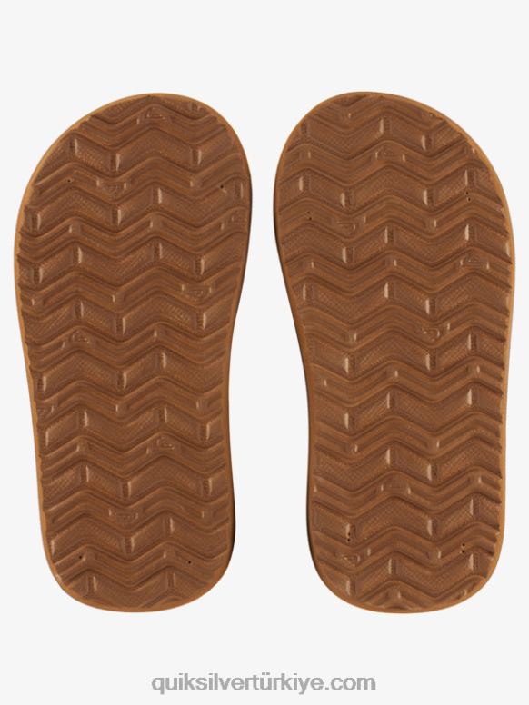 Quiksilver erkek çocuklar 8-16 maymun anahtarı çekirdek sandalet 226FP2183 kahverengi 1