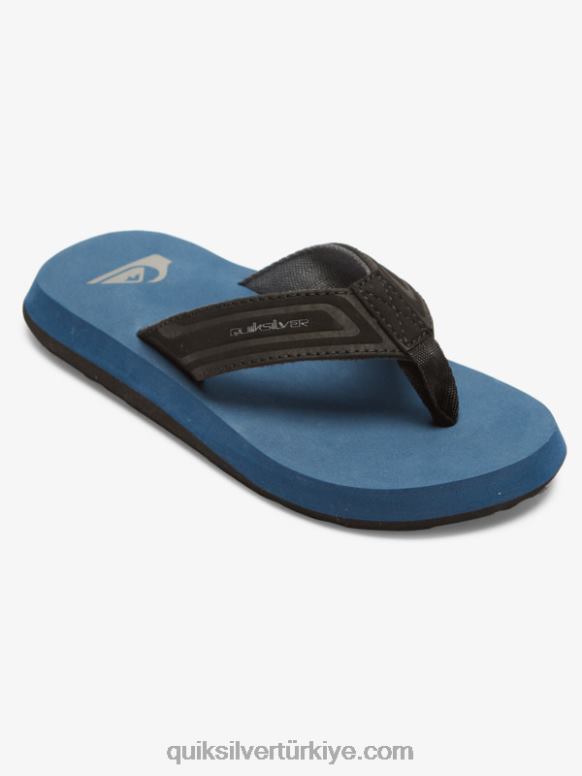 Quiksilver erkek çocuklar 8-16 maymun anahtarı çekirdek sandalet 226FP2184 mavi 1