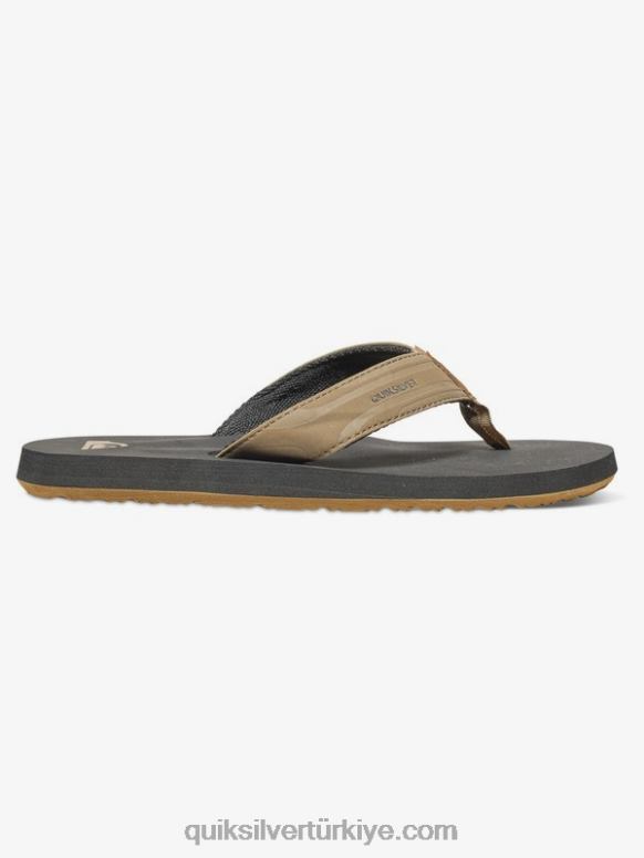 Quiksilver erkek çocuklar 8-16 maymun anahtarı sandalet 226FP2284 bronz - katı