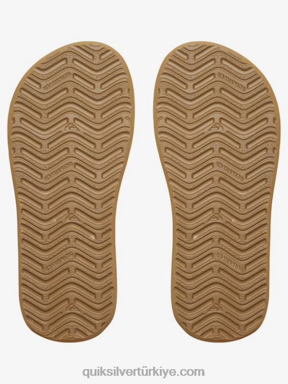 Quiksilver erkek çocuklar 8-16 maymun anahtarı sandalet 226FP2285 siyah kahverengi