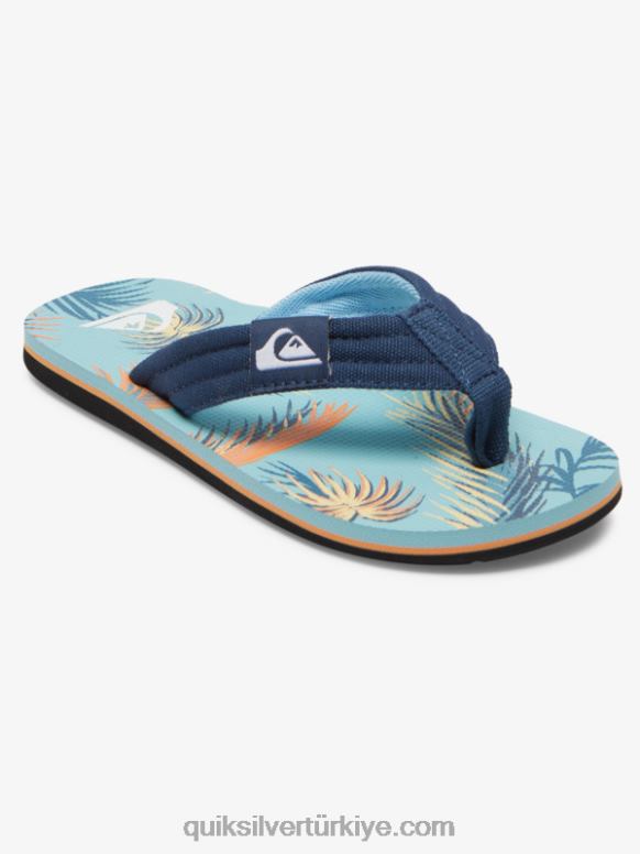 Quiksilver erkek çocuklar 8-16 molokai rahat sandalet 226FP1991 mavi 2