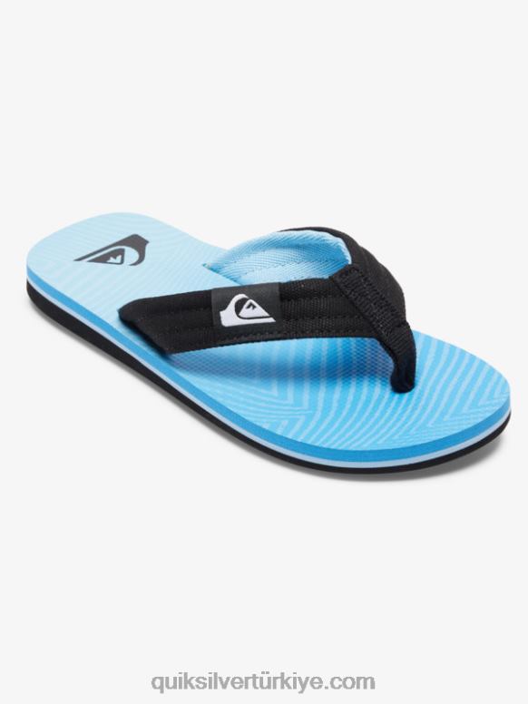 Quiksilver erkek çocuklar 8-16 molokai rahat sandalet 226FP1996 mavi 7