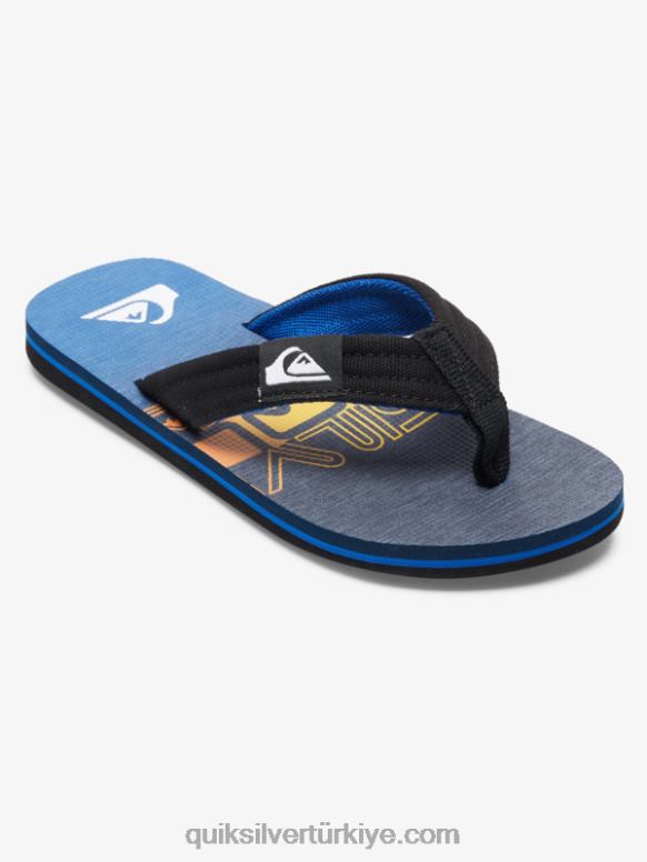 Quiksilver erkek çocuklar 8-16 molokai rahat sandalet 226FP1998 mavi 6