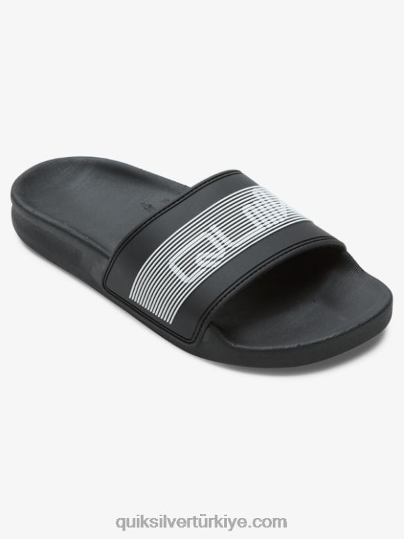 Quiksilver erkek çocuklar 8-16 rivi markalı terlik 226FP2161 siyah