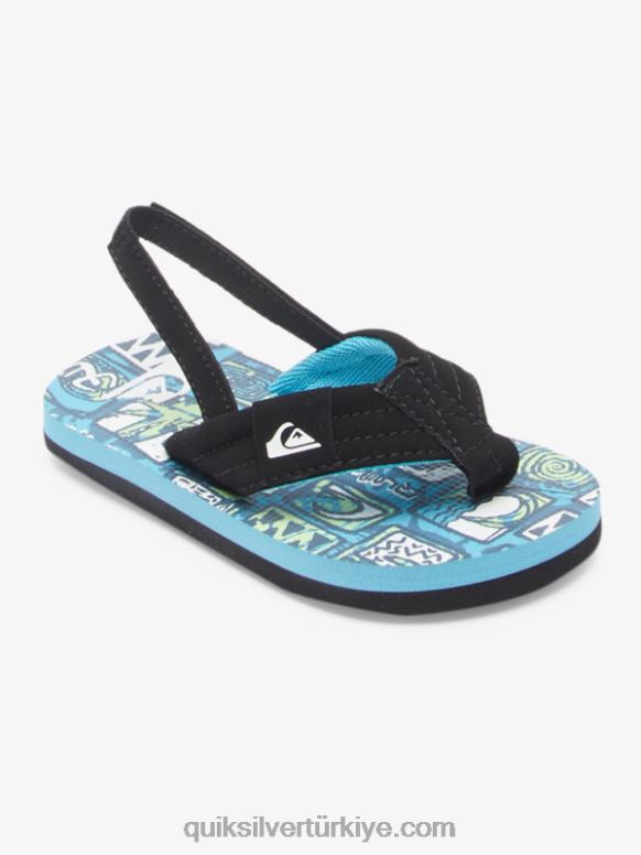 Quiksilver erkek çocuklar molokai rahat sandalet 226FP2032 mavi 4