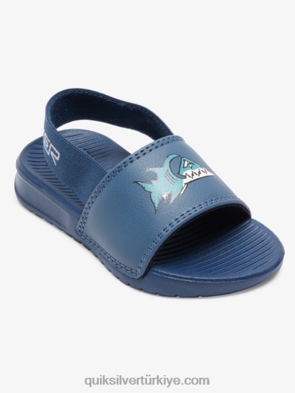Quiksilver erkek çocuklar parlak sahil askılı sandaletler 226FP2164 mavi 1