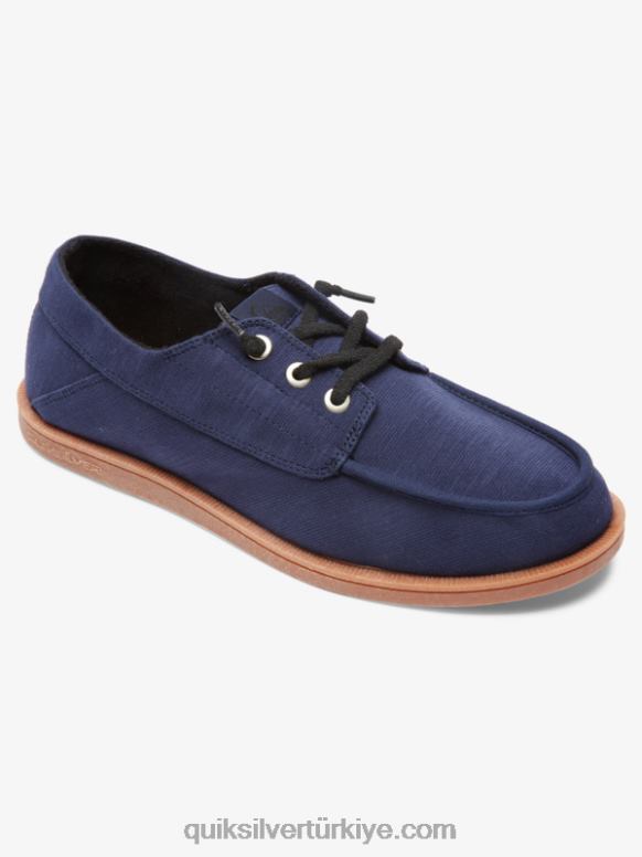 Quiksilver erkekler liman taranmış ayakkabılar 226FP1885 mavi/kahverengi