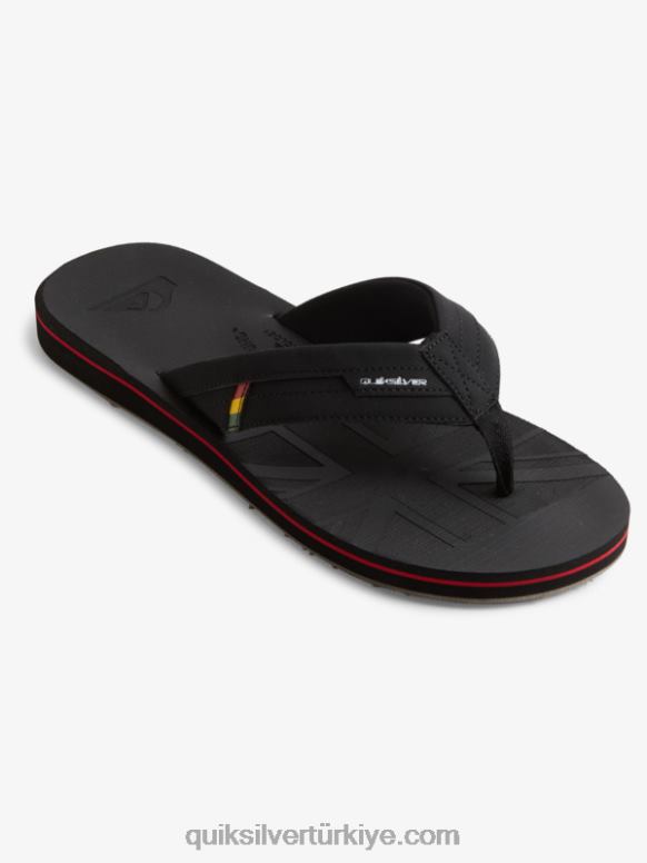 Quiksilver erkekler ada oasis squish terlik 226FP1155 siyah