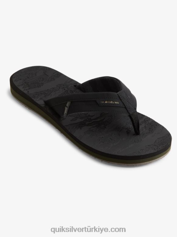 Quiksilver erkekler ada oasis squish terlik 226FP1156 siyah