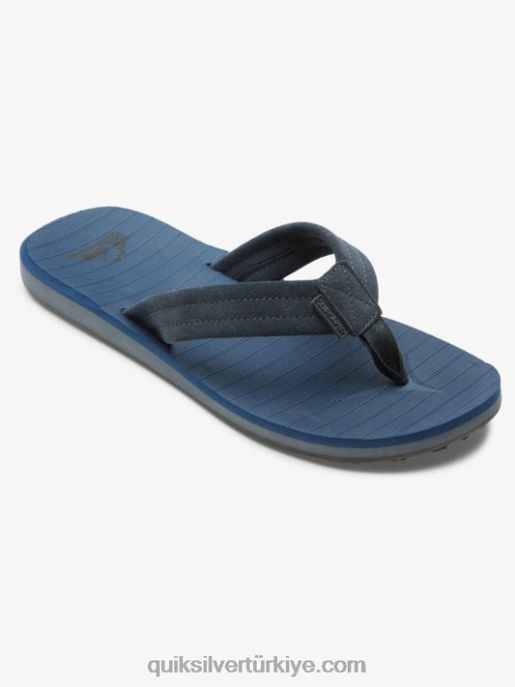 Quiksilver erkekler carver süet çekirdekli sandaletler 226FP878 mavi 1