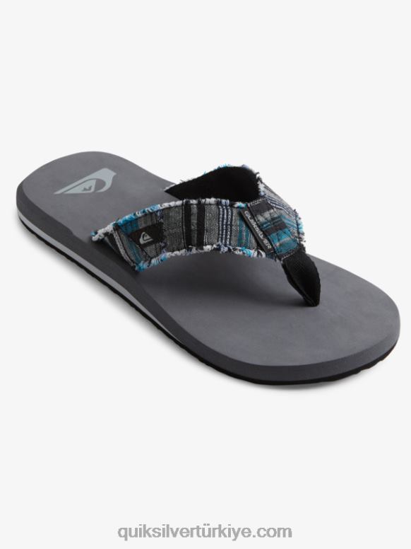 Quiksilver erkekler maymun uçurum sandalet 226FP1293 gri 3