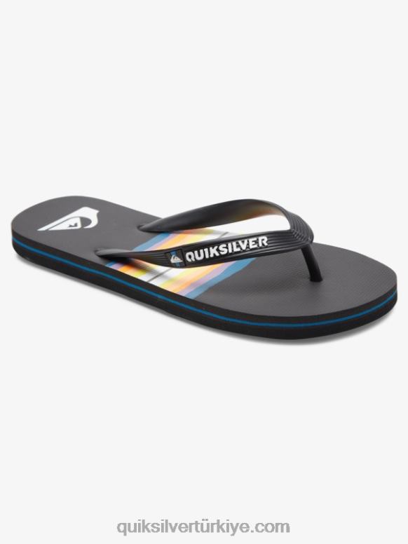 Quiksilver erkekler molokai reçine rengi parmak arası terlik 226FP1791 siyah