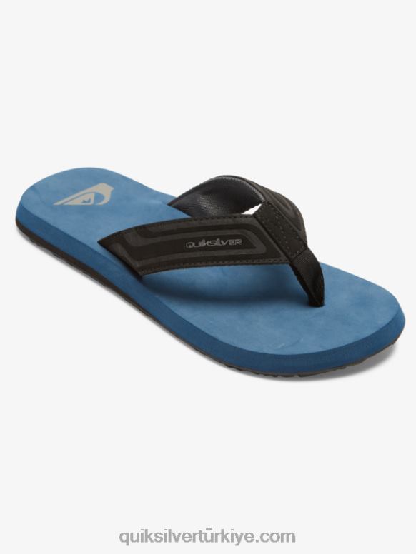 Quiksilver erkekler İngiliz anahtarı çekirdekli terlikler 226FP975 mavi 1
