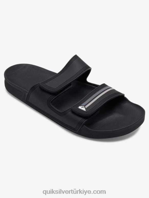 Quiksilver erkekler rivi çift ayarlı sandalet 226FP1076 Boz
