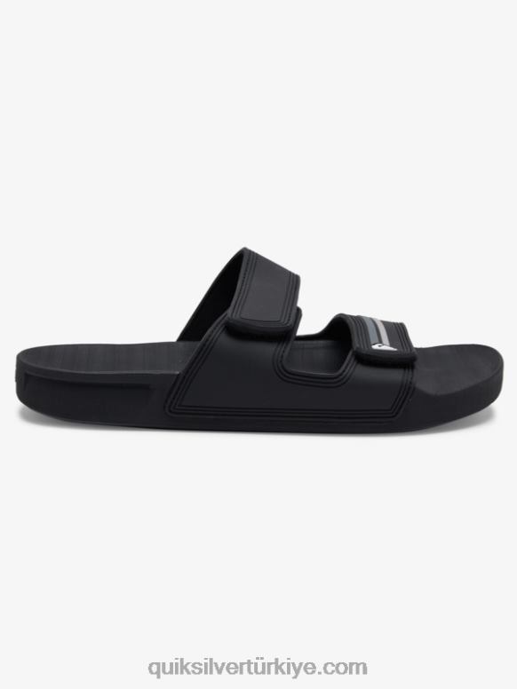 Quiksilver erkekler rivi çift ayarlı sandalet 226FP1076 Boz