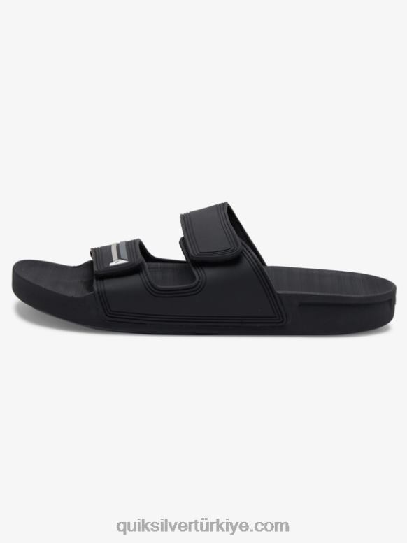 Quiksilver erkekler rivi çift ayarlı sandalet 226FP1076 Boz
