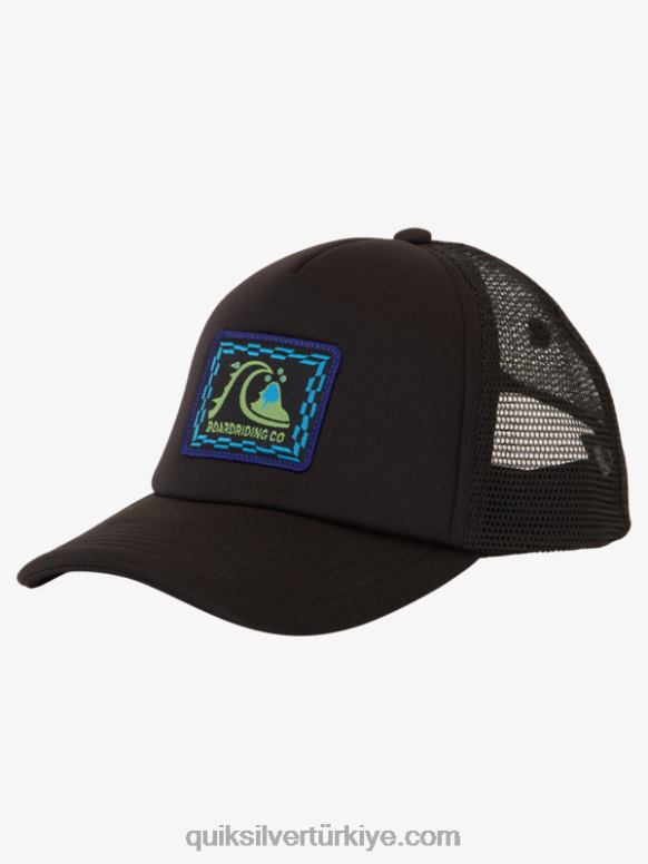 Quiksilver erkek çocuklar 2-7 sinsi tepe şoför şapkası 226FP1891 siyah