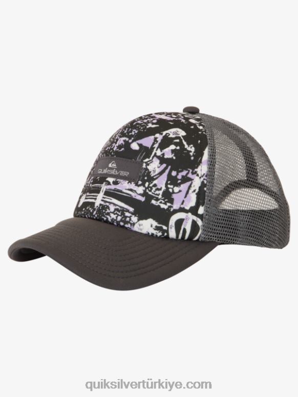 Quiksilver erkek çocuklar 8-16 saksağan kümesi çıtçıtlı şapka 226FP1928 Demir kapı