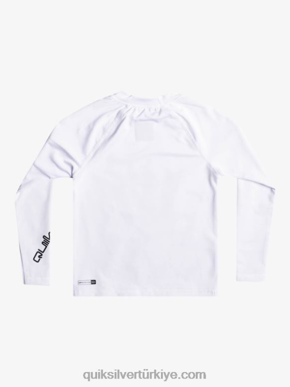 Quiksilver erkek çocuklar 2-7 her zaman ls l/sl sörf tee 226FP2073 beyaz