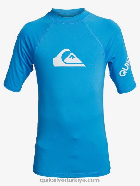 Quiksilver erkek çocuklar 8-16 her zaman kısa kollu upf 50 döküntü koruması 226FP2244 neşeli