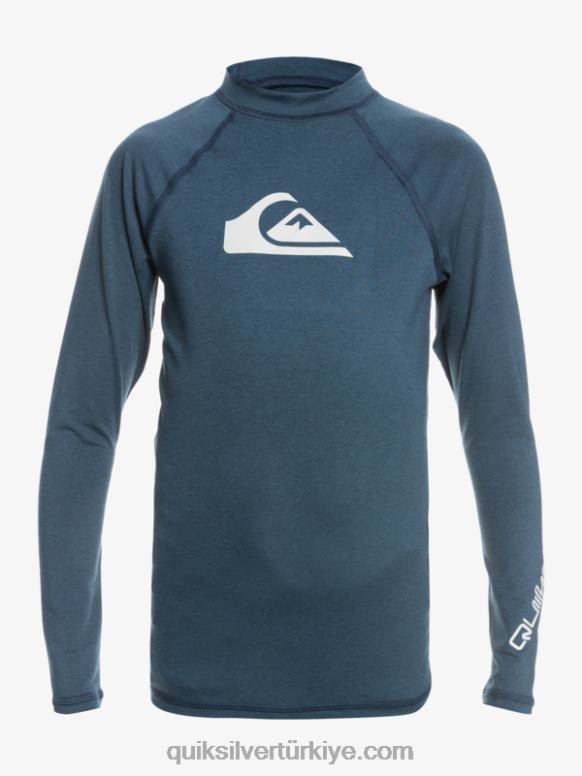 Quiksilver erkek çocuklar 8-16 her zaman ls gençlik l/sl sörf tişörtü 226FP2099 lacivert blazer