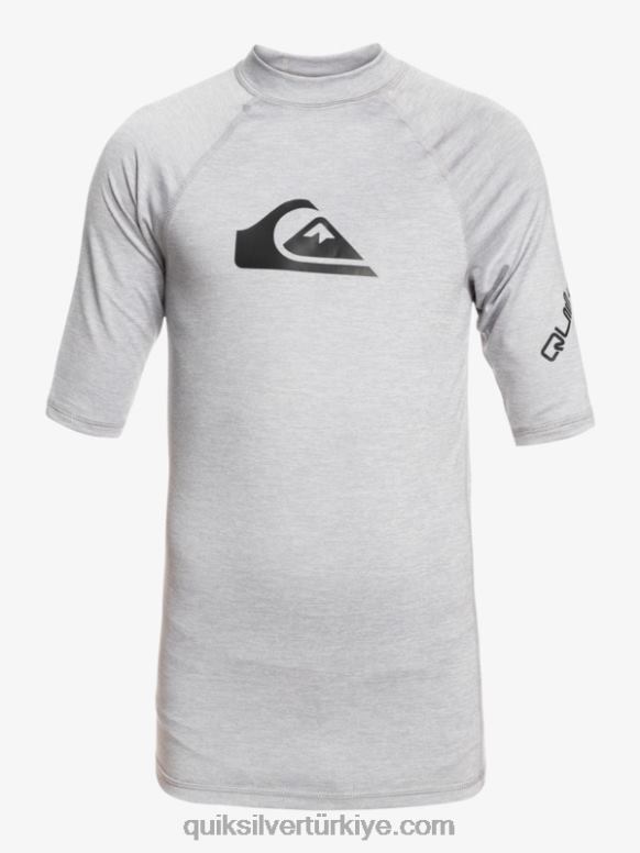 Quiksilver erkek çocuklar 8-16 her zaman ss gençlik s/sl sörf tişörtü 226FP2062 karla karışık funda