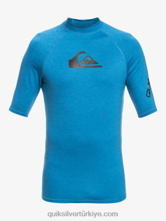 Quiksilver erkek çocuklar 8-16 her zaman ss gençlik s/sl sörf tişörtü 226FP2064 vallarta mavi funda