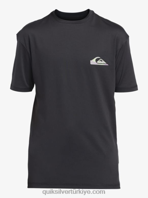 Quiksilver erkek çocuklar 8-16 mix session upf 50 kısa kollu sörf tişörtü 226FP2012 asfalt