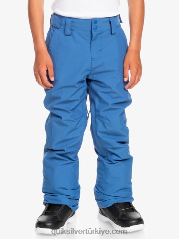 Quiksilver erkek çocuklar 8-16 emlak kar pantolonu 226FP2294 parlak kobalt