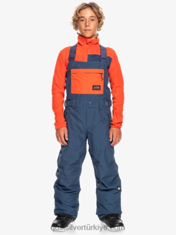 Quiksilver erkek çocuklar 8-16 mash up yalıtımlı kar önlüğü pantolon 226FP2319 nişan mavisi