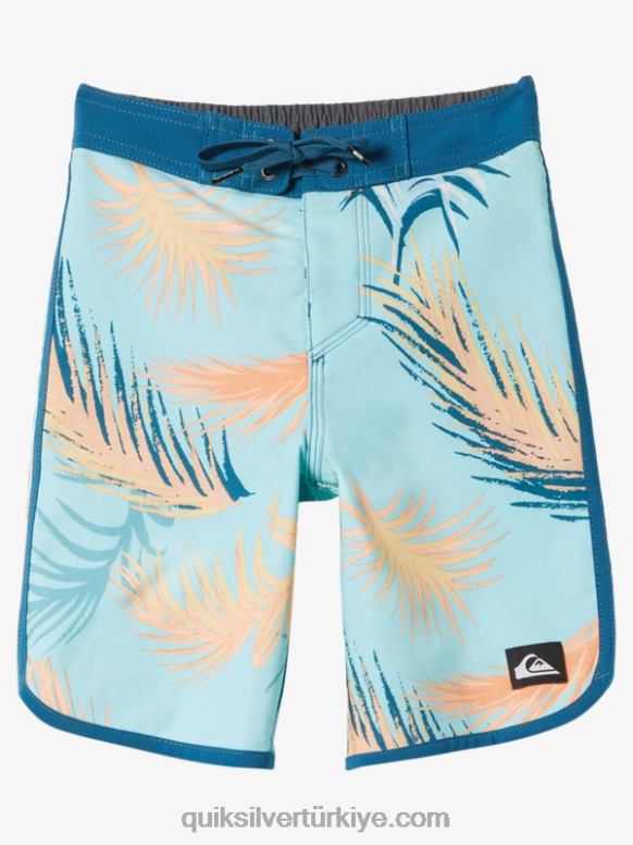Quiksilver erkek çocuklar 2-7 surfsilk fiske 14 sörf şortu 226FP2038 Fas mavisi