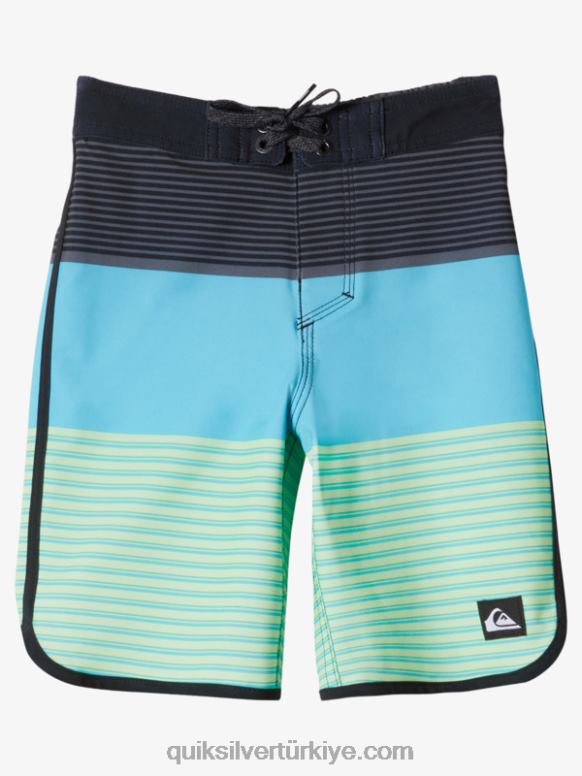 Quiksilver erkek çocuklar 2-7 surfsilk tijuana 14 sörf şortu 226FP1923 siyah