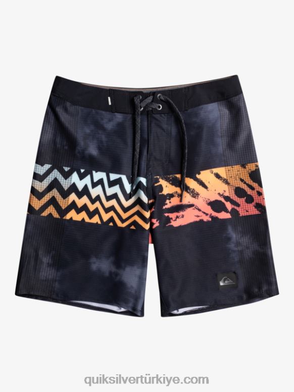 Quiksilver erkek çocuklar 8-16 highlite kemer ve 16 boardshort 226FP2322 ateşli mercan