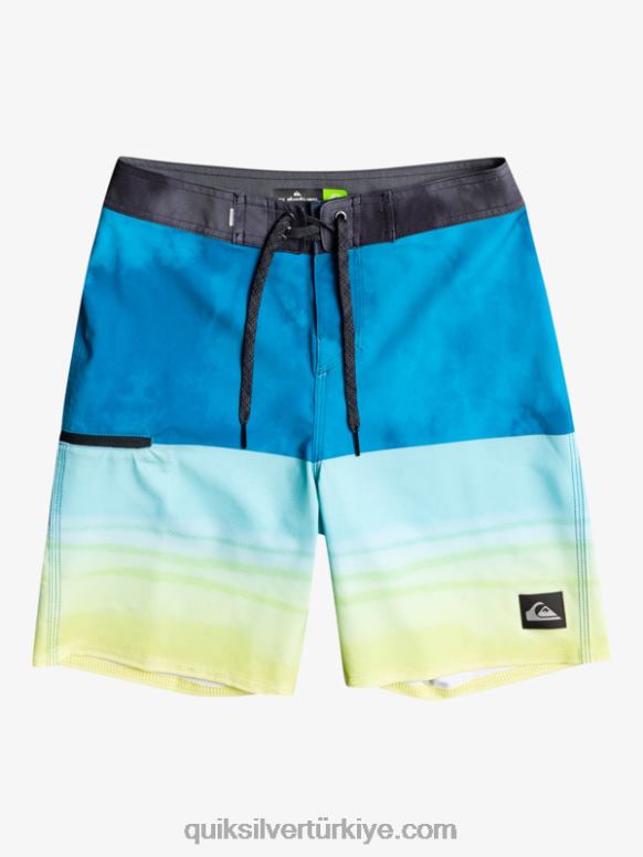 Quiksilver erkek çocuklar 8-16 sörf ipek beş-0 17 sörf şortu 226FP2299 liman