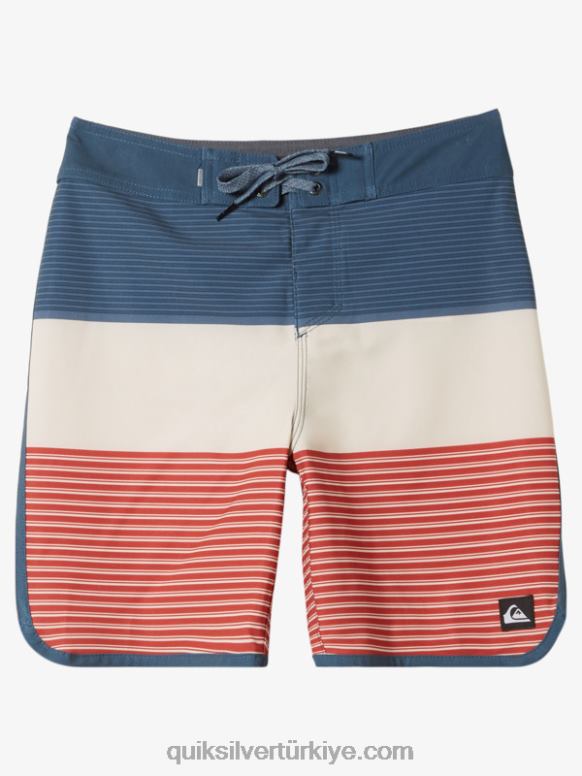 Quiksilver erkek çocuklar 8-16 surfsilk tijuana 17 sörf şortu 226FP1984 Gece yarısı donanması