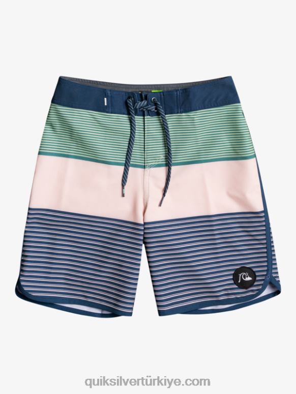 Quiksilver erkek çocuklar 8-16 surfsilk tijuana yth 17 boardshort 226FP2271 örtülü gül