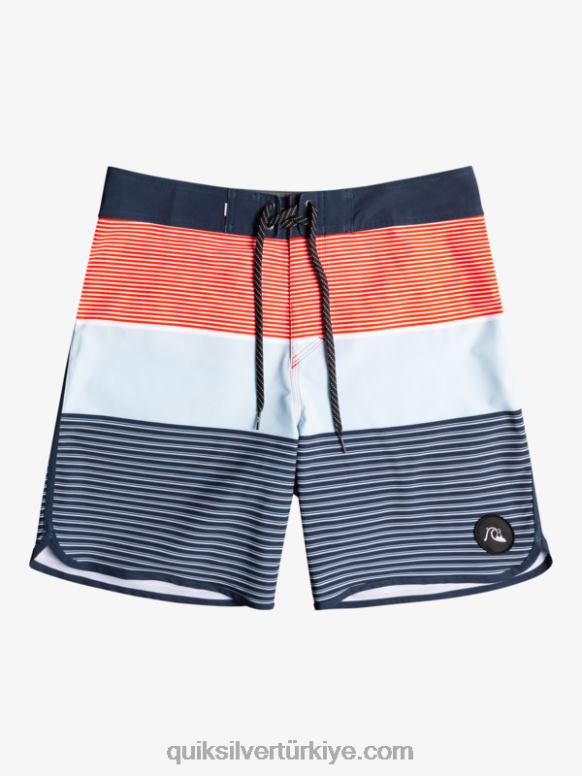 Quiksilver erkek çocuklar 8-16 surfsilk tijuana yth 17 boardshort 226FP2272 yüksek riskli kırmızı