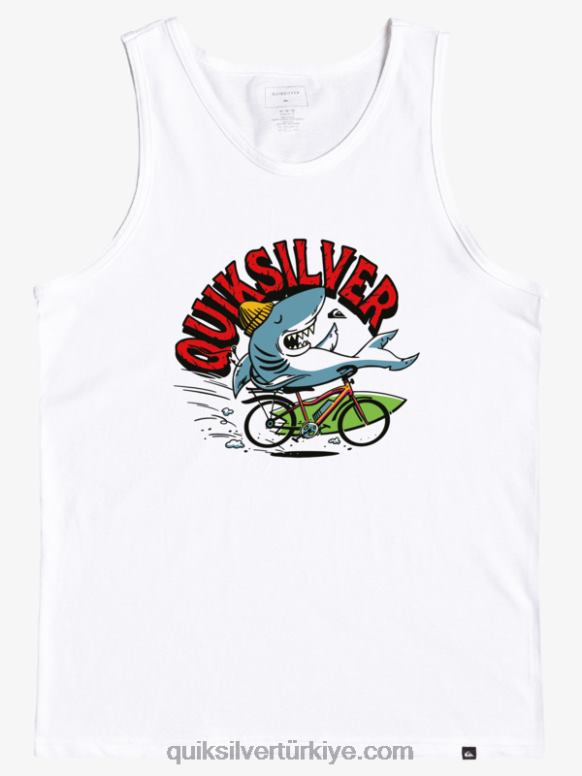Quiksilver erkek çocuklar 2-7 risk tank tişörtü 226FP2266 beyaz