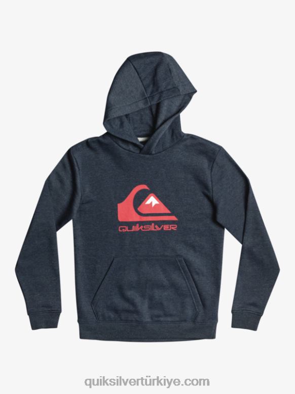 Quiksilver erkek çocuklar 8-16 büyük logolu polar üst 226FP2247 lacivert blazer