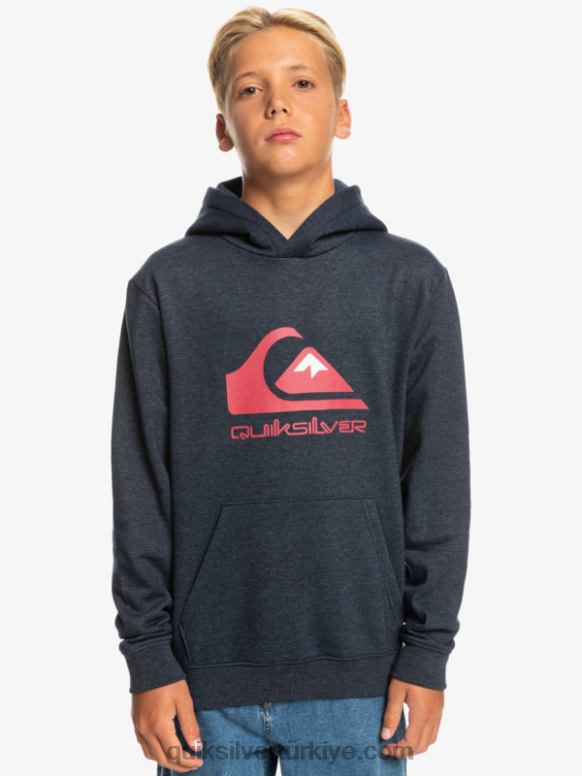 Quiksilver erkek çocuklar 8-16 büyük logolu polar üst 226FP2247 lacivert blazer