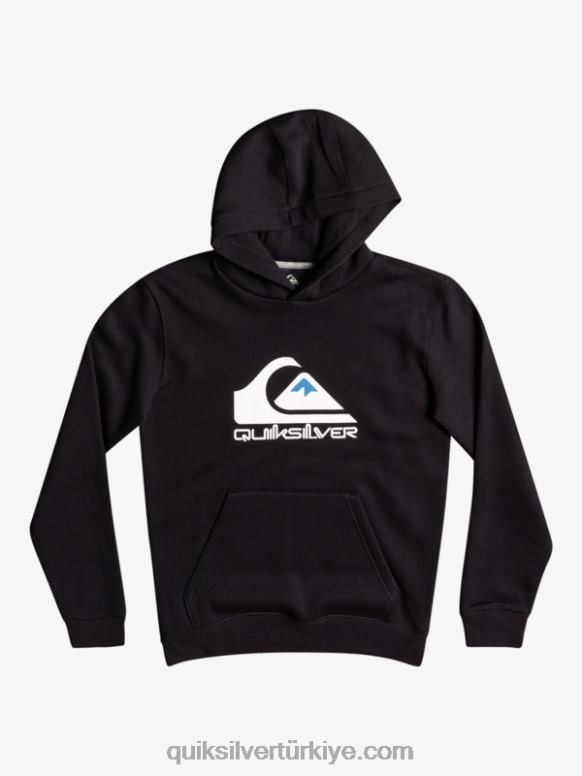 Quiksilver erkek çocuklar 8-16 büyük logolu polar üst 226FP2248 siyah