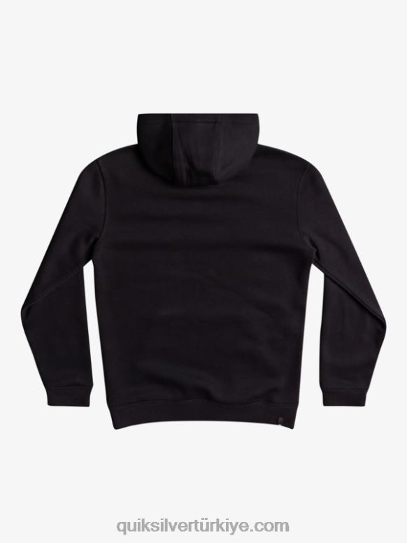 Quiksilver erkek çocuklar 8-16 büyük logolu polar üst 226FP2248 siyah