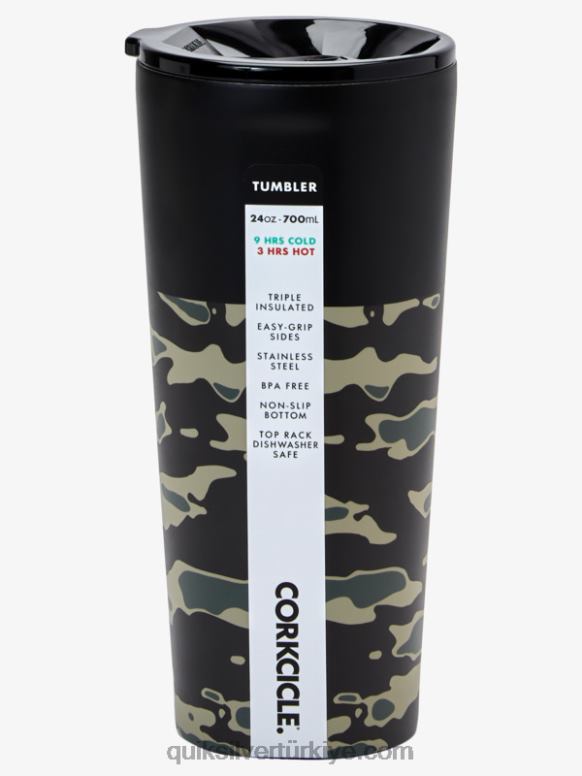 Quiksilver x Corkcicle erkekler klasik bardak 226FP1215 kamuflaj baskı önemli savaş